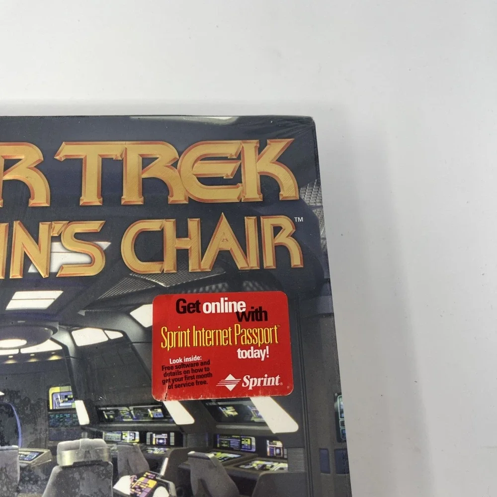 STAR TREK: CAPTAIN'S CHAIR Computer Big Box Game PC CD-ROM WIN 95 & Mac NEW